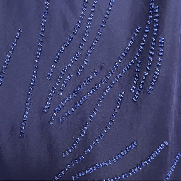 Banana Republic Women’s Navy Blue 100% Silk Skirt Size 2 - Picture 5 of 10